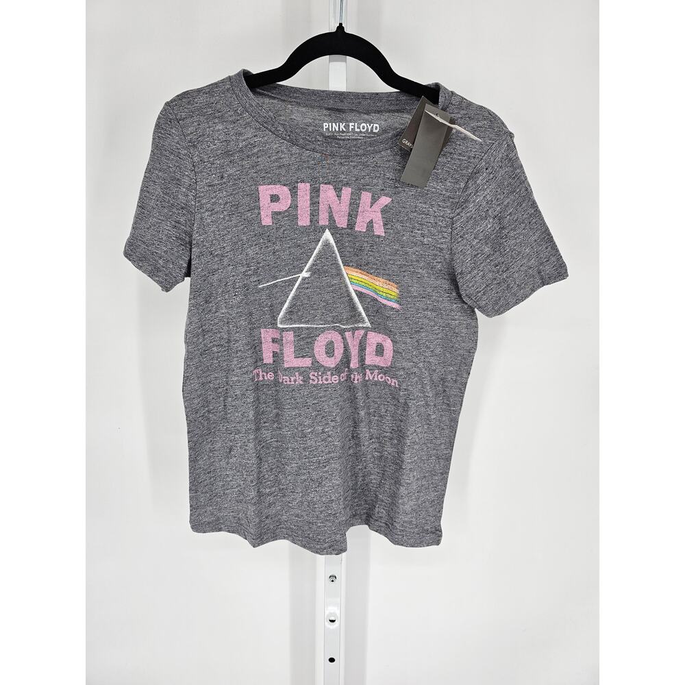 Pink Floyd Light Heather Gray Dark Side of the Moon Short Sleeve Tee Size M